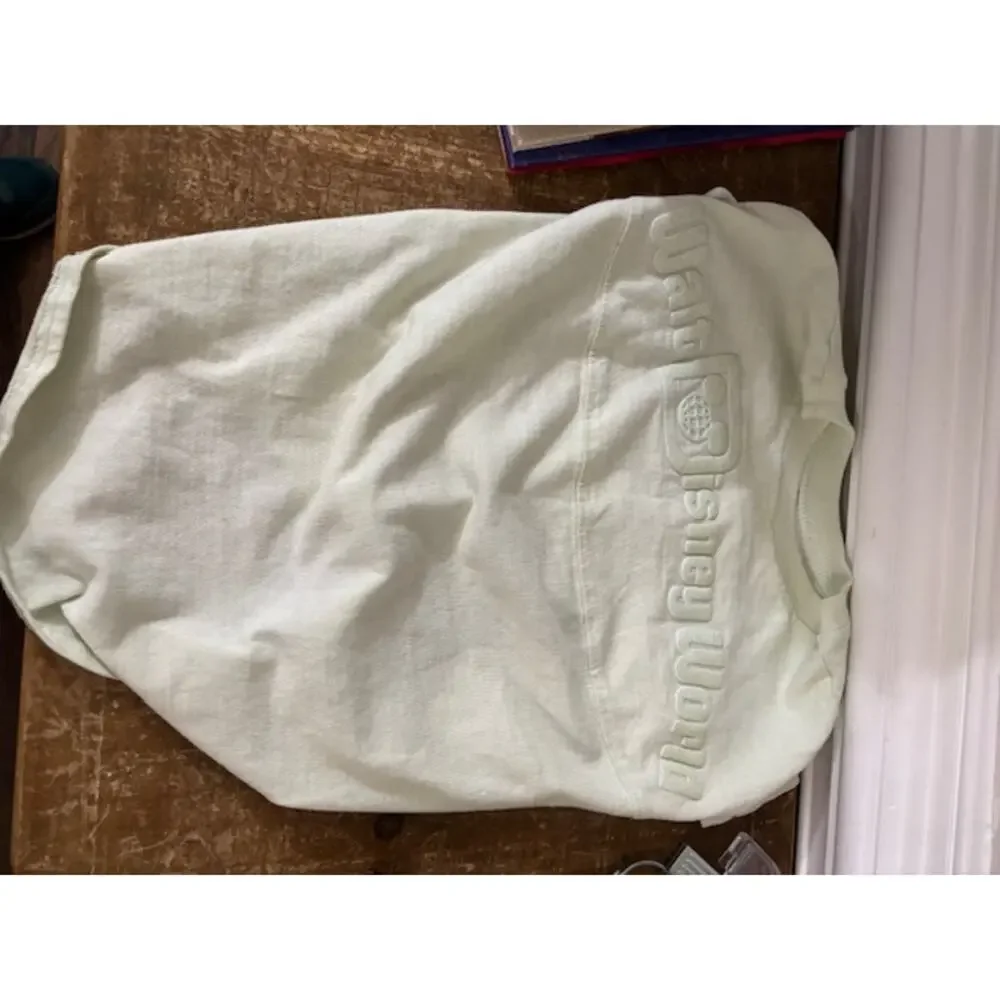 Disney Tails Walt Disney World WDW Mint Green Large Spirit Jersey Shirt Dog Pets